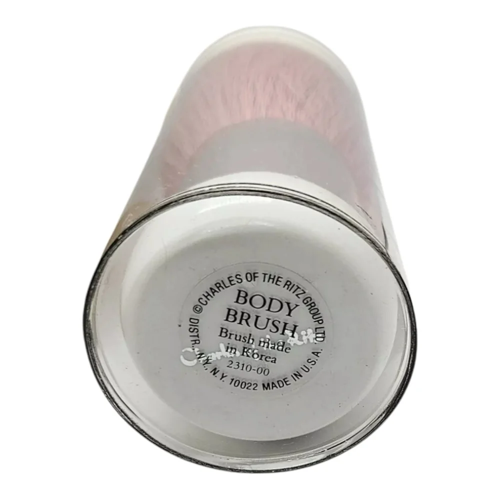 Charles of the Ritz Group Body Brush PINK SILVER WHITE New in Box Discontinued